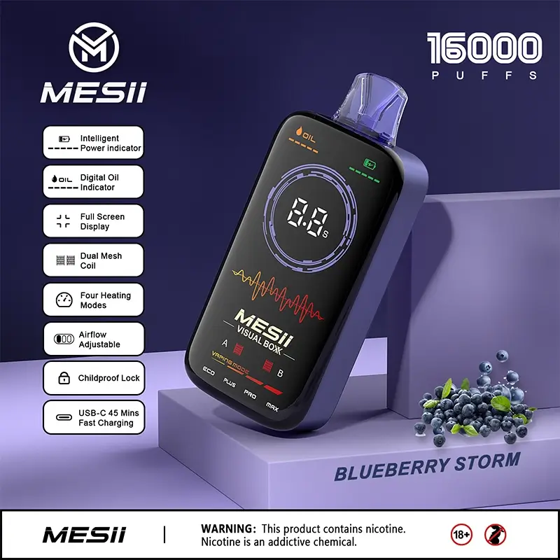 MESII VISUAL BOXX 16K Puffs - Display