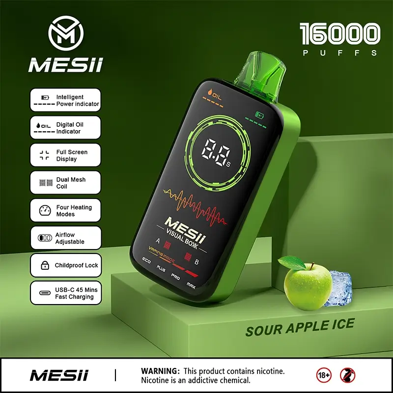 MESII VISUAL BOXX 16K Puffs - Flavor Options