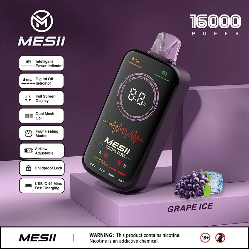 MESII VISUAL BOXX 16K Puffs - Packaging