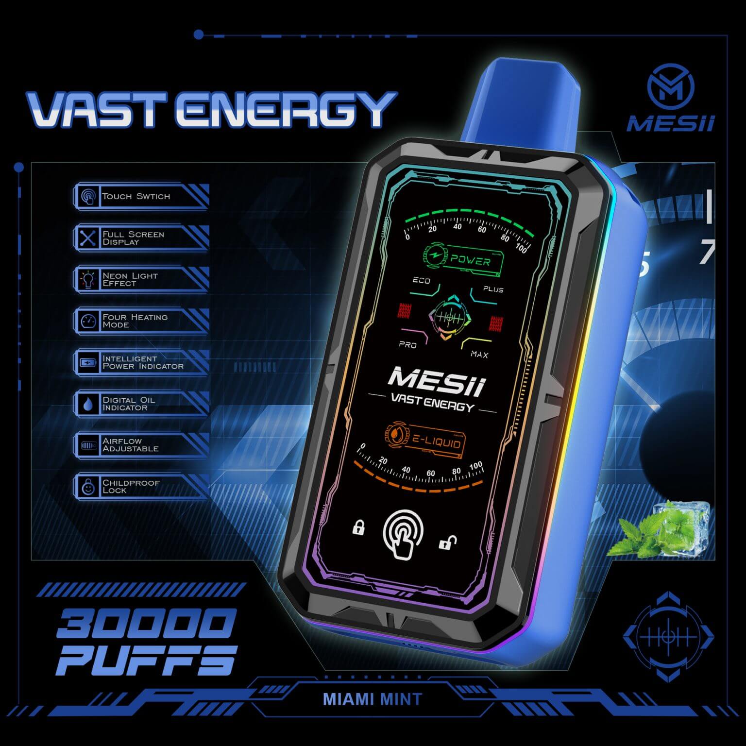 MESII VISUAL BOXX 30K Puffs - Packaging